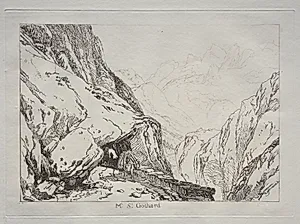 Liber Studiorum:  Mt. St. Gothard by Joseph Mallord William Turner (British, 1775–1851)