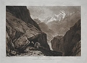Liber Studiorum:  Mt. St. Gothard by Joseph Mallord William Turner (British, 1775–1851)