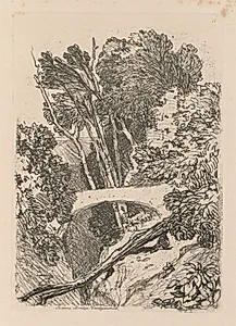 Liber Studiorum: Plate 11: Parson's Bridge, Cardingshire