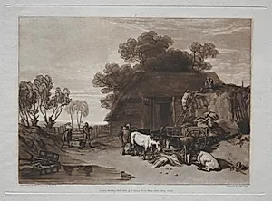Liber Studiorum:  The Straw Yard by Joseph Mallord William Turner (British, 1775–1851)