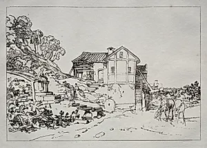 Liber Studiorum:  Watermill by Joseph Mallord William Turner (British, 1775–1851)