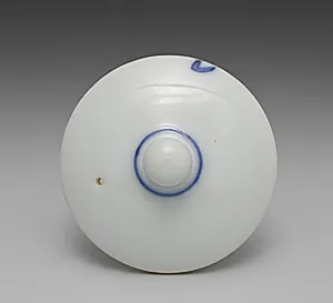 Lid for a Teapot from Tea Set with Orchids by Seifū Yohei III (Japanese, 1851–1914)