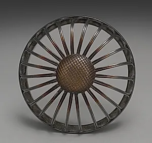 Lid for an Incense Burner with Flowers and Dots by Seifū Yohei III (Japanese, 1851–1914)