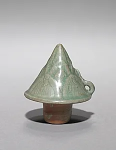 Lid for Bamboo Shoot-shaped Ewer by Unknown Artist
