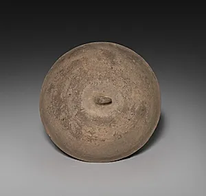 Lidded Jar with Four Horn Lugs (lid) by Unknown Artist