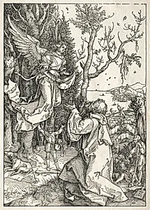 Life of the Virgin:  Joachim and the Angel by Albrecht Dürer (German, 1471–1528)