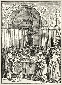 Life of the Virgin:  Rejection of Joachim's Sacrifice by Albrecht Dürer (German, 1471–1528)
