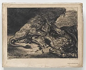 Lion Devouring a Horse