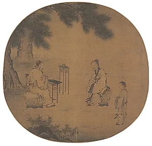 Listening to the Qin (Zither) by Liu Songnian (Chinese, c. 1150-after 1225)