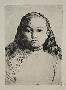 Little Marie by Alphonse Legros (French, 1837–1911)