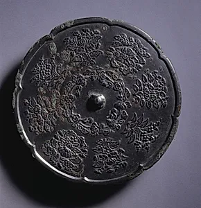 Lobed Mirror with Eight Blossoms by Unknown Artist