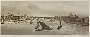 London As It Is:  London Bridge, from Southwark Bridge