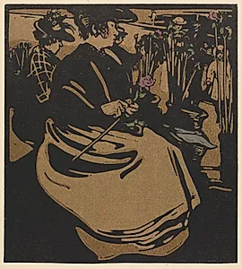 London Types: Flower Girl by William Nicholson (British, 1872–1949)