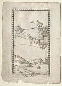 Luna (from the Tarocchi, series A:  Firmaments of the Universe, #41)