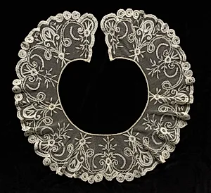 Machine Lace Collar by Unknown Artist