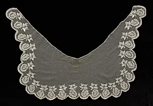 Machine Lace (Embroidered Net) Collar by Unknown Artist