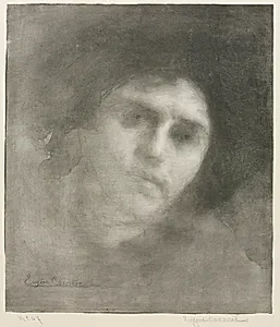 Madame Eugène Carrière (large plate) by Eugène Carrière (French, 1849–1906)
