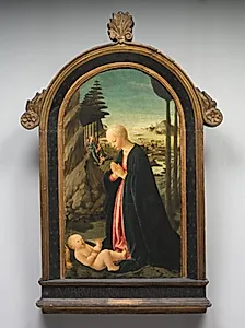 Madonna and Child with Tobias and the Angel Raphael by Francesco Botticini (Italian, c. 1446–1497)