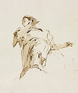 Male(?) Figure Seen from Below