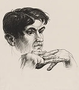 Man's Head by Paul B. Travis (American, 1891–1975)