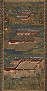 Mandala of the Three Shrines at Kumano by Unknown Artist
