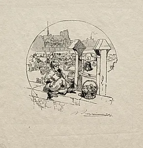 Marché aux Pommes, No. 2 by Auguste Louis Lepère (French, 1849–1918)