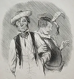 Mardi Gras by Honoré Daumier (French, 1808–1879)
