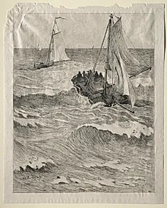 Marine Scene by Hendrik Willem Mesdag (Dutch, 1831–1915)