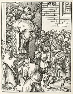 Martyrdom of St. James the Less by Lucas Cranach (German, 1472–1553)