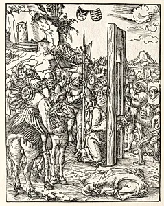 Martyrdom of St. Matthias by Lucas Cranach (German, 1472–1553)