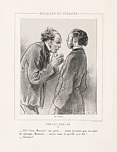 Masques et Visages: Par-ci, Par-la by Paul Gavarni (French, 1804–1866)