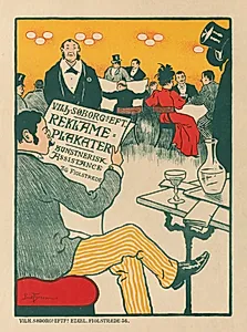 Masters of the Poster: Poster for Exhibition of Artistic Posters of Wilhelm Söborg  by Paul Gustav Fischer (Danish, 1860–1934)