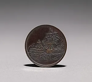 Medal: Constitution and Guerriere, 1812 (obverse) by Unknown Artist