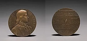 Medal of Claude Joseph Rouget de L'Isle (1760-1836) by Alfred Borrel (French, 1836–1927)