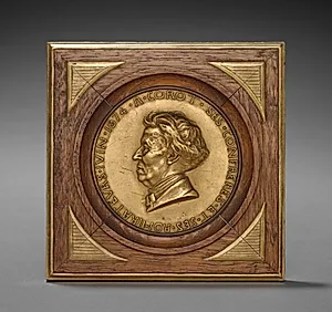 Medal of Corot by Adolphe-Victor Geoffroy-Dechaume (French, 1816–1892)