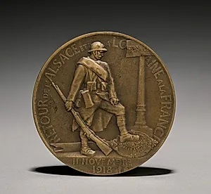 Medal (reverse) by Paul Roger-Bloche (French)