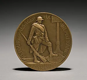 Medal (reverse) by Paul Roger-Bloche (French)