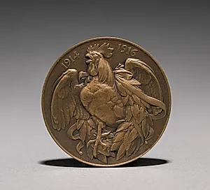 Medal (reverse) by Auguste Dujardin (French, 1847–1918)
