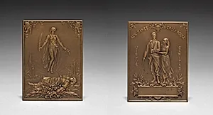 Medallion by Henri Emile Allouard (French, 1844–1929)