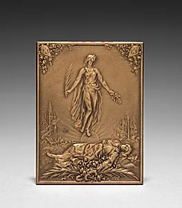 Medallion (obverse) by Henri Emile Allouard (French, 1844–1929)