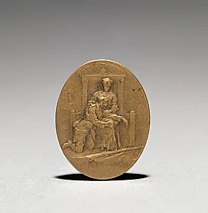Medallion (obverse) by Jean Paul Aube (French, 1837–1916)