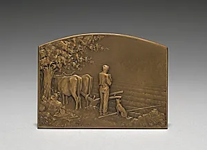 Medallion (obverse) by Jules Dupré (French, 1811–1889)