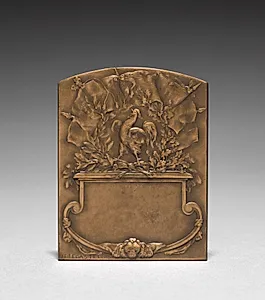 Medallion (reverse) by Jules Prosper Legastelois (French, 1855–1931)