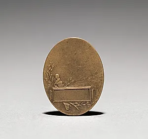 Medallion (reverse) by Jean Paul Aube (French, 1837–1916)