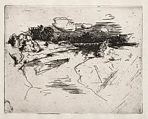 Miami River, near Cincinnati, Ohio by John Henry Twachtman (American, 1853–1902)