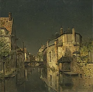 Midnight by Jean-Charles Cazin (French, 1841–1901)