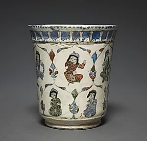 Mina'i Beaker with Seated Princes by Unknown Artist