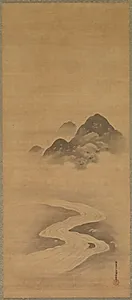 Minamoto no Nakakuni Visits Lady Kogō by Kiyohara Yukinobu (Japanese, 1643–1682)