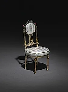Miniature Chair by House of Fabergé (Russian, 1842–1918)