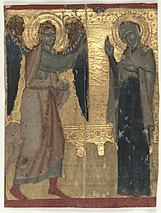Miniature Excised from a Book of Hours: The Annunciation by Unknown Artist